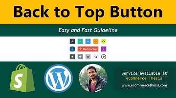 How to add a Sticky Back to Top Button to Your Website ✅ Back to Top Button Shopify and WordPress