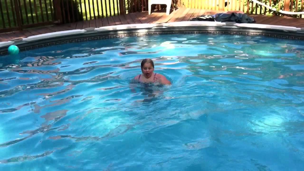 Becca & Grant Swimming - June 14 2012 - YouTube