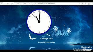 Analog Clock using html, css and js