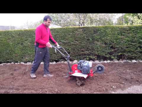 Rotavating my garden