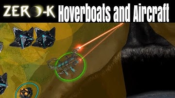Zero-K Hoverboats and Aircraft - 4v4 Gameplay