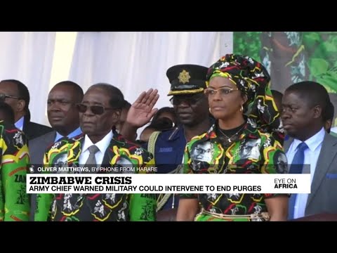 Zimbabwe's army chief warns military could intervene to end Zanu-PF purges