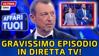 🔴AFFARI TUOI: AMADEUS SCIOCCATO - GRAVISSIMO EPISODIO IN DIRETTA TV AL GAME SHOW DI RAI 1