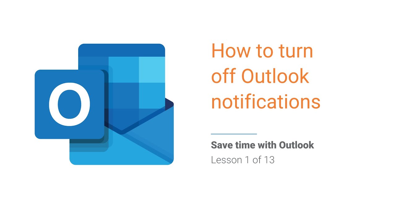 01 How to turn off Outlook notifications? YouTube