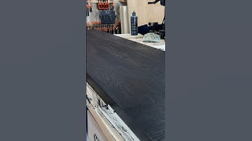 Turning white oak into black oak with India ink.