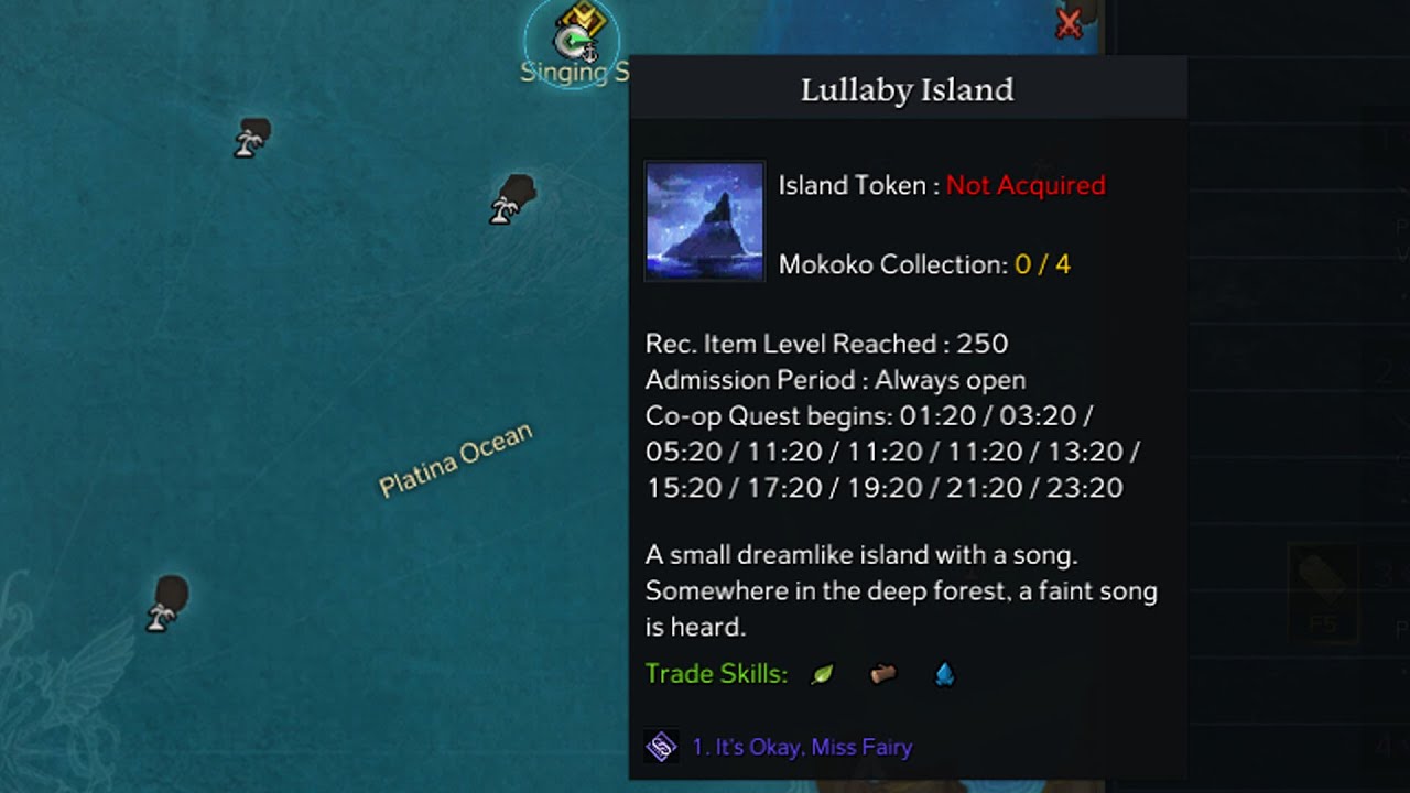 How to get Lullaby island soul/Forest's minuet Lost Ark (The forest where fairies sing location)
