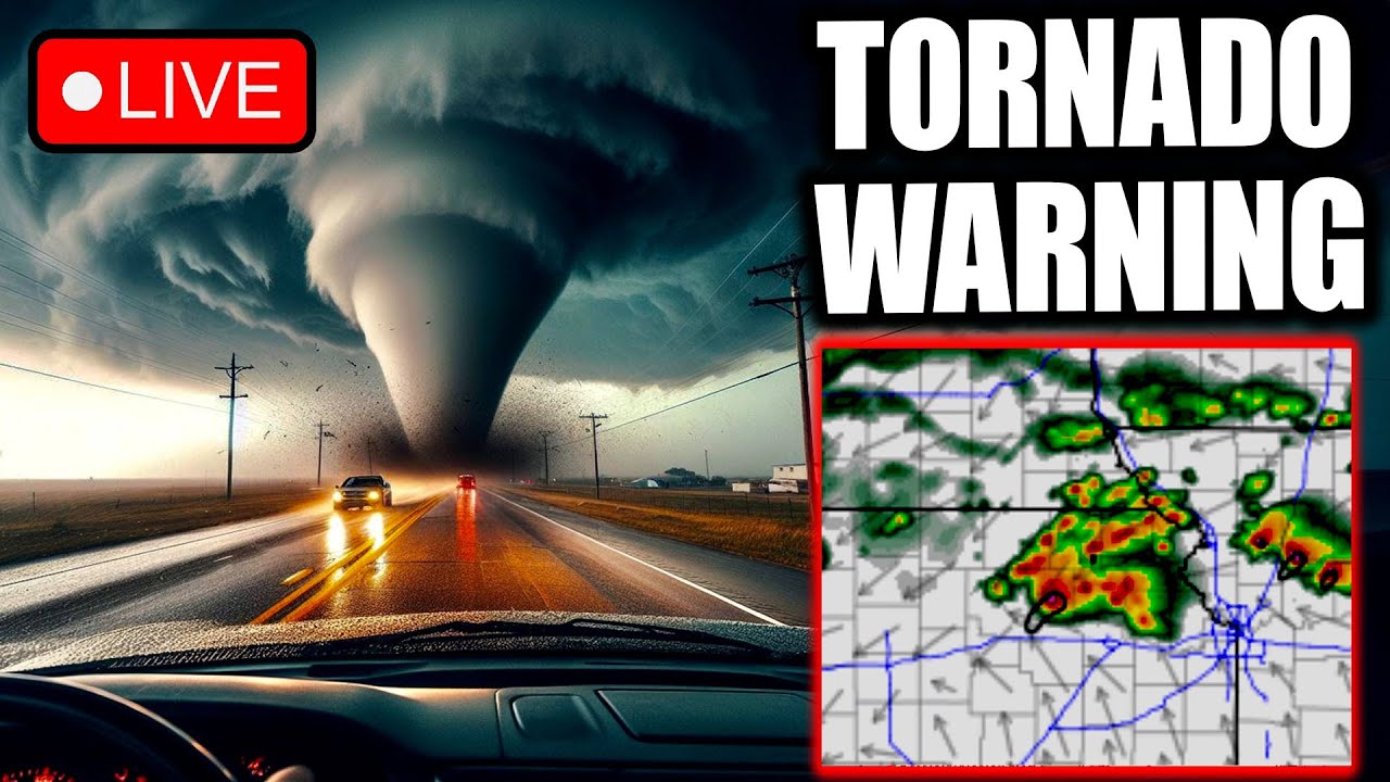 Insane Tornado Strikes NE Kansas - LIVE AS IT HAPPENED - YouTube
