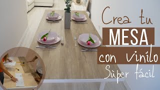 Mesas de comedor - crea tu propia mesa de comedor con VINILO ADHESIVO - Mesa centro salón