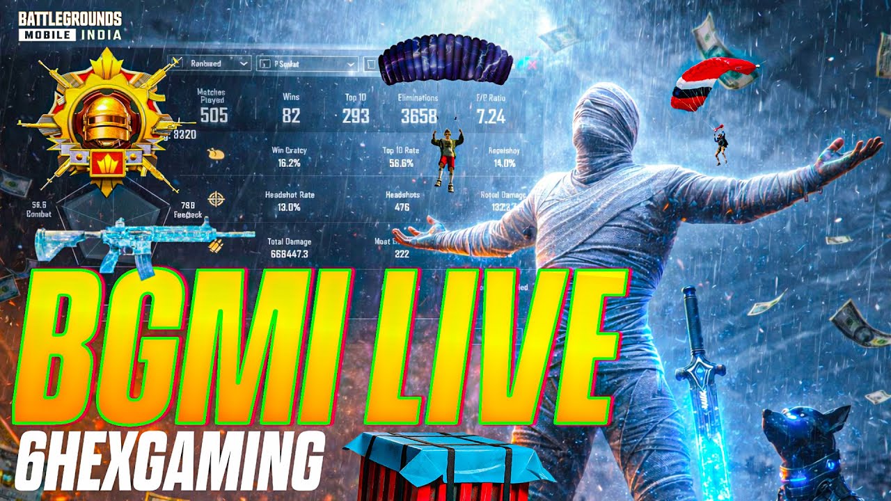 120 FPS BEAST ⚡ BGMI Live | iPhone 13 Pro Max | 6HEX GAMING 