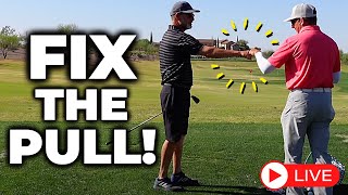 Golf Lesson: Stop Pulling Golf Shots And Chunking Irons (LIVE)