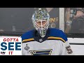 GOTTA SEE IT: Blues' Jordan Binnington Stands On His Head To Keep Bruins Out In First Period