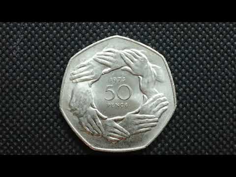 50p Coin: EEC Ring Of Hands - 1973 - United Kingdom