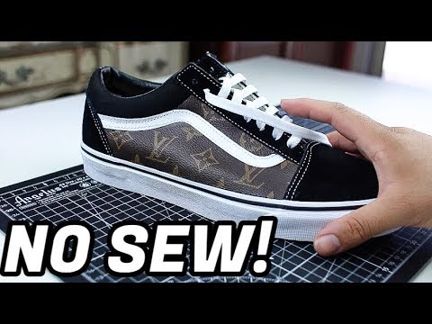 How To make Custom Louis Vuitton X Vans! (EASY) - YouTube