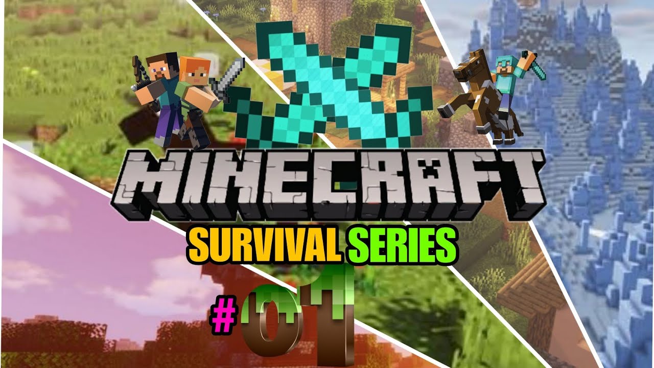 Minecraft Pe Survival series EP-1 in Hindi 1.19 | I find village in ...