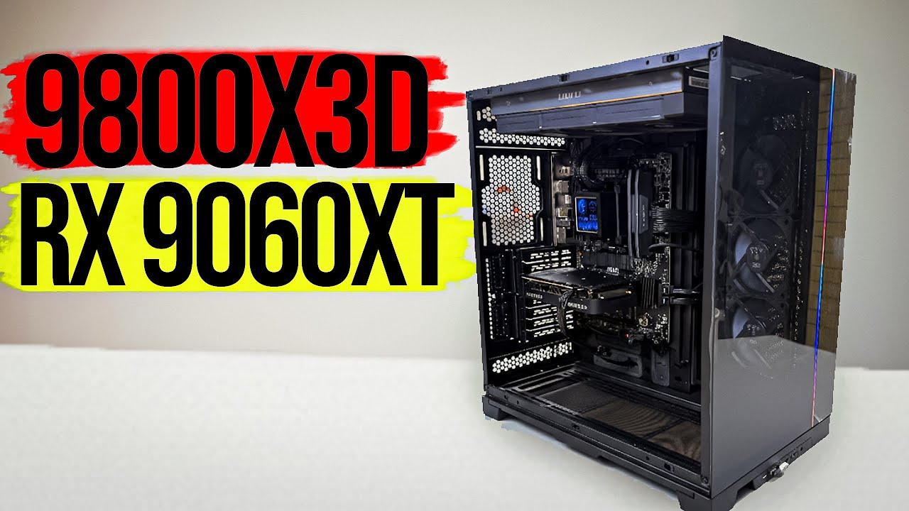 Presupuesto PC FSR4 con AMD 9800X3D + RX 9060XT 