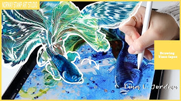 Draw realistic fish on Procreate with Ipad - Digital drawing process - Art chat【DRAWING TIME-LAPSE】
