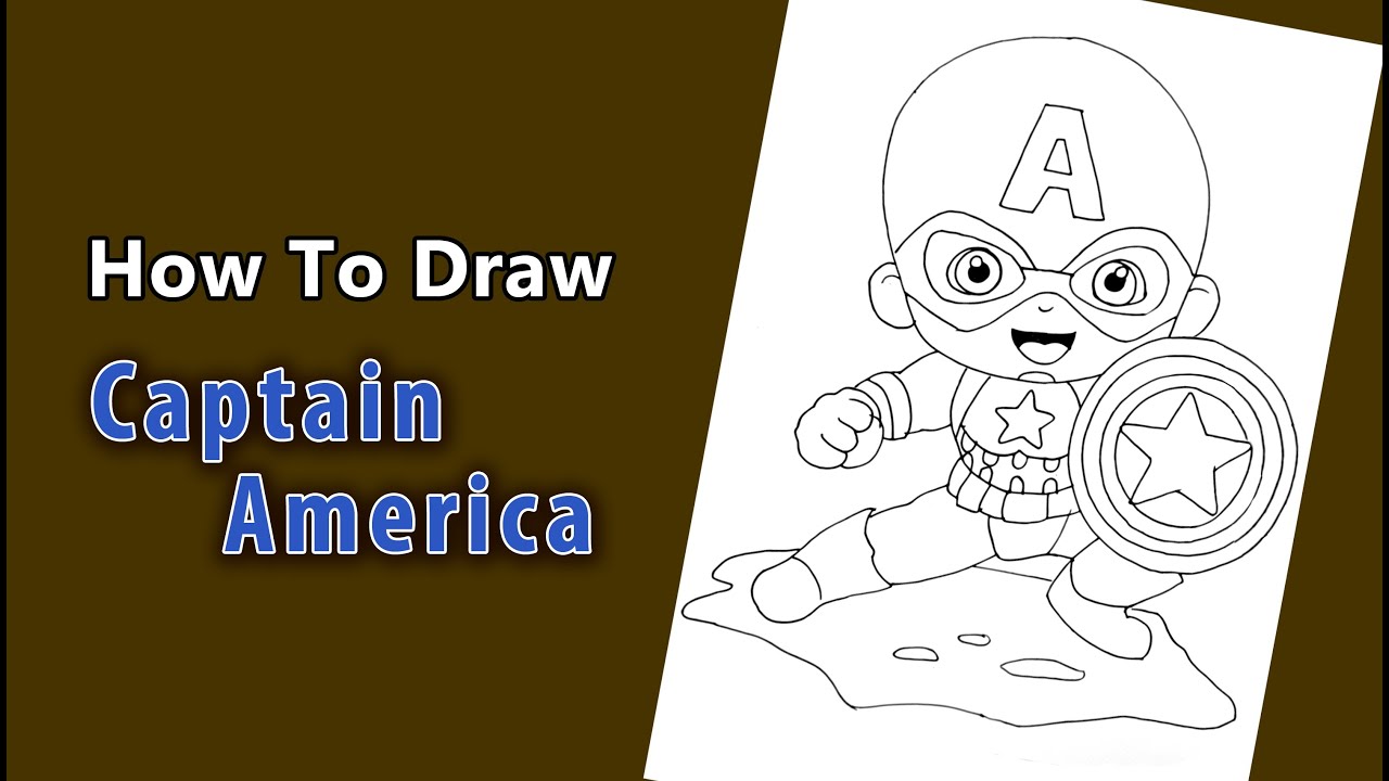 Captain America/How To Draw Captain America/Pencil Drawing/Easy Captain America Drawing