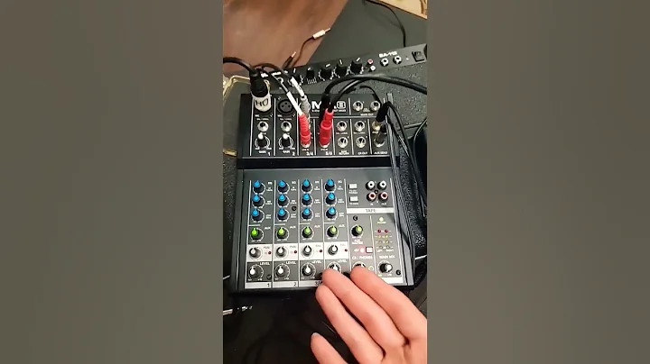 how to record covers and go live using your phone and a mixer to create things.