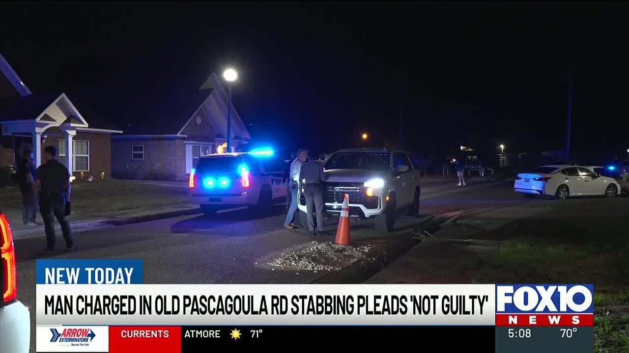 Man charged in Old Pascagoula Road stabbing pleads not guilty - YouTube