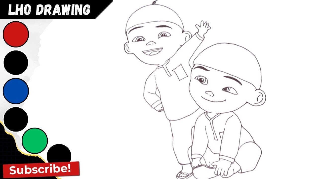 Menggambar Upin & Ipin Episode Ramadhan - Upin & Ipin Terbaru 2026