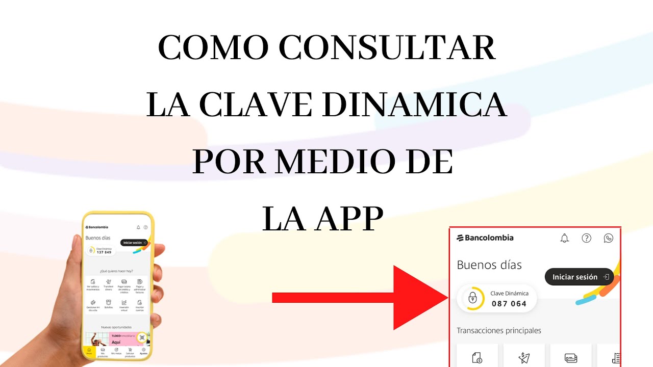 Como Consultar Clave Dinamica Bancolombia 2022 👌 YouTube
