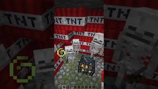 DETONANDO SPAWNER EN MINECRAFT #minecraft #short #shorts