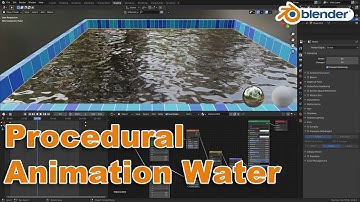 How to create procedurally animated water in blender- 2.90