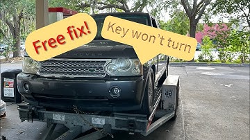 Range Rover Key won’t turn free fix 2006 L322