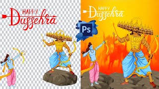 Dussehra Special Photo Editing Photoshop tutorial | Ravan Editing | festival edit | my media works screenshot 4