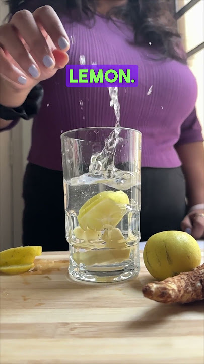 Lemon Ginger Water for Glowing Skin | Weightloss Recipe | Glowing Skin Drink | Easy Recipe