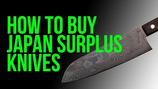 How to buy Japan Suplus knives (Tagalog)