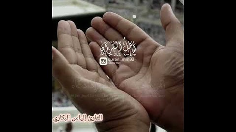 أمن يجيب المضطر للقارئ إلياس البكاري