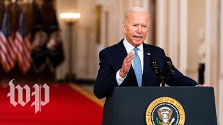 Biden’s speech on official Afghanistan withdrawal, in 3 minutes
