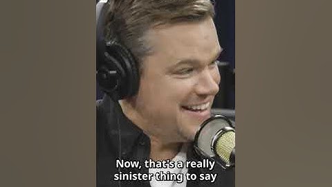 Matt Damon about Jack Nicholson