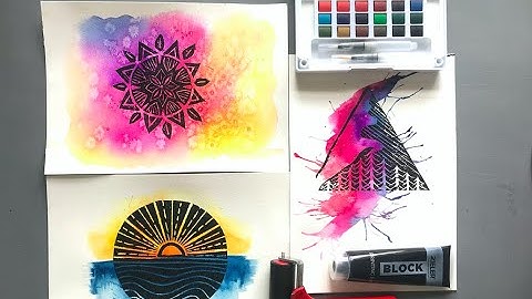 Watercolour & Lino Printing - Zieler