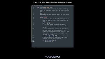 Leetcode 157. Read N Characters Given Read4 in Python | Python Leetcode | Python Coding Tutorial