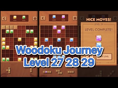 Woodoku level 27 28 29 Journey gameplay walkthrough