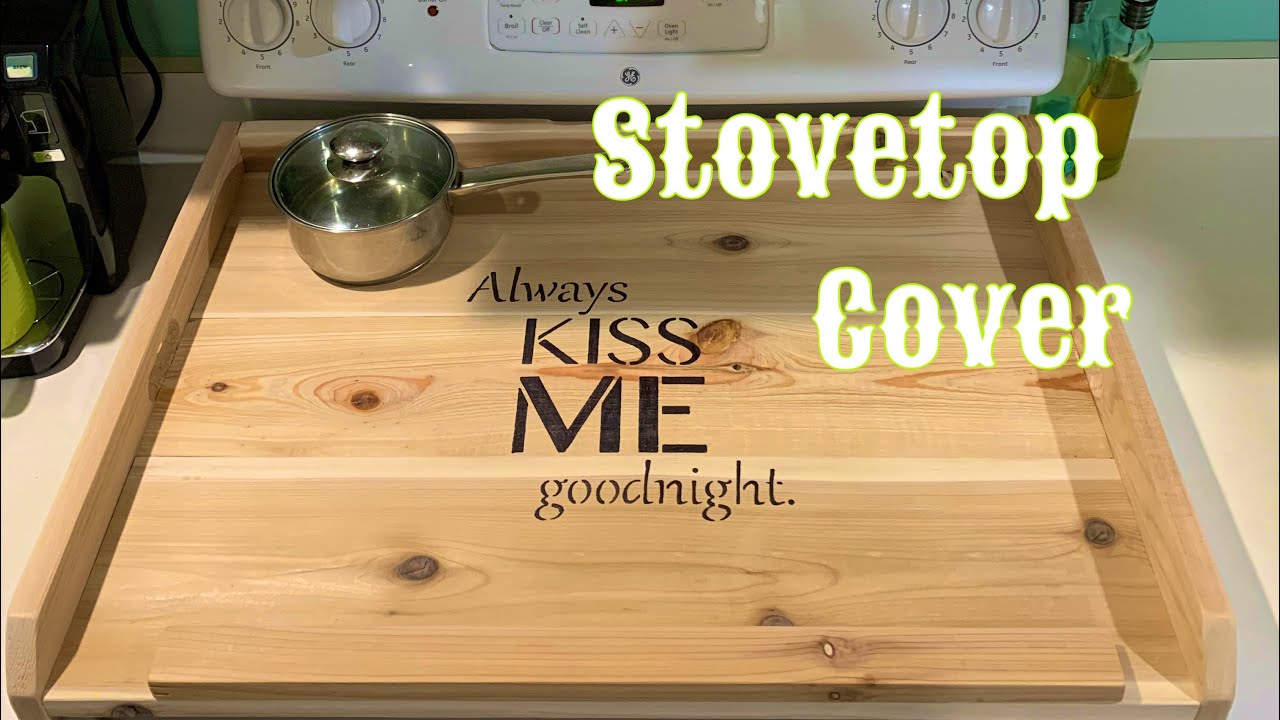 DIY an Extra Large Cutting Board and Stove Cover with Jessie