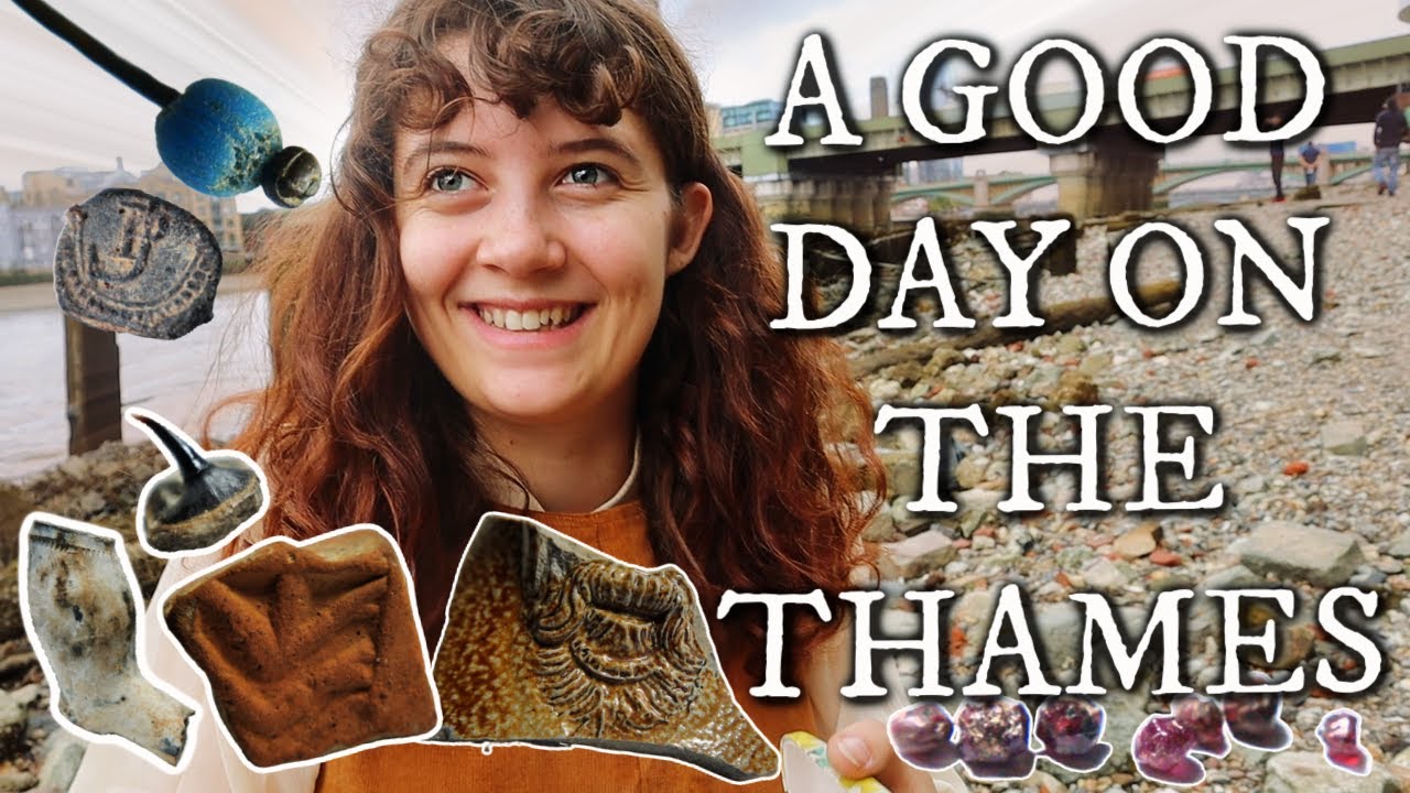 Mudlarking The River Thames! Garnets, Seals, Pipes, Bartmann, Beads, Roman Tiles and Fossils!