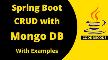 Spring boot Mongo DB CRUD Rest API tutorial | Code Decode | Mongo DB Example | Code Decode