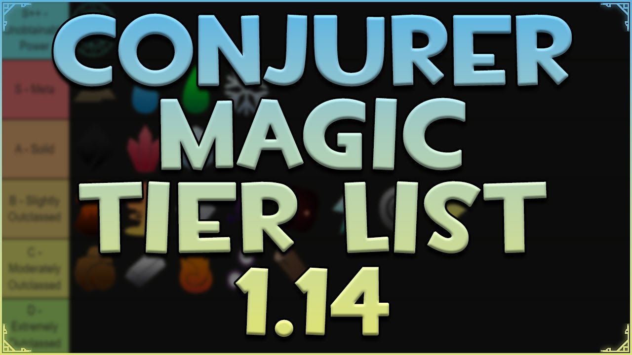 Arcane Odyssey - OFFICAL MAGIC TIER LIST FOR CONJURER BUILDS 