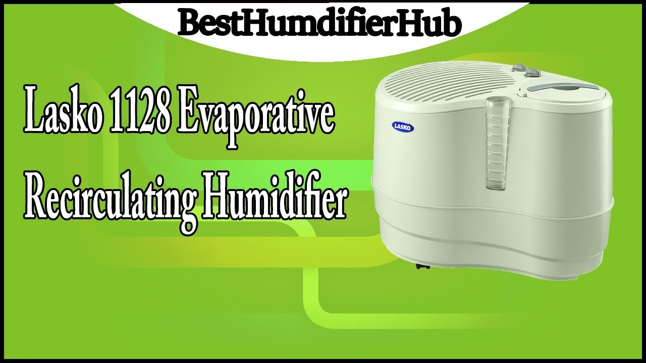 Lasko 1128 Evaporative Recirculating Humidifier Review - YouTube