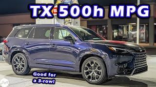 2024 Lexus TX 500h – MPG Test | Real-world Highway Range and Fuel Economy