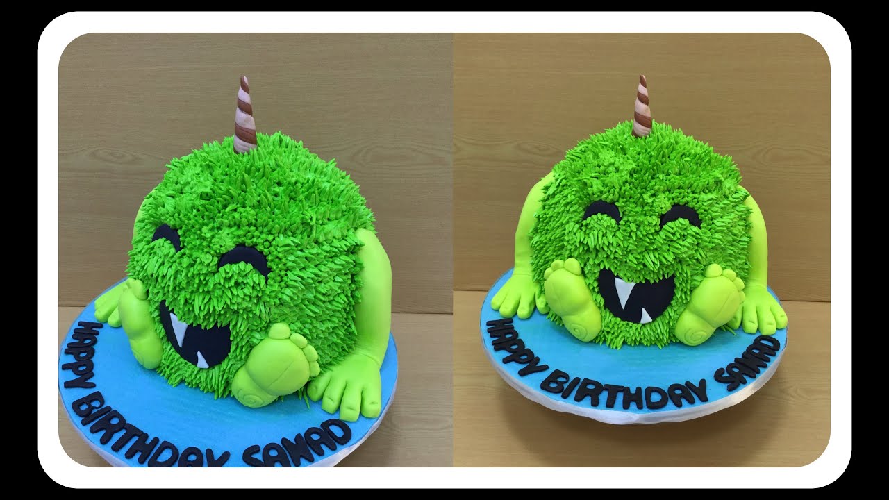GREEN MONSTER CAKE /EASY TUTORIAL STEP BY STEP