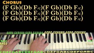 Video thumbnail of "Diamonds Dancing (Drake) Piano Lesson Chord Chart"