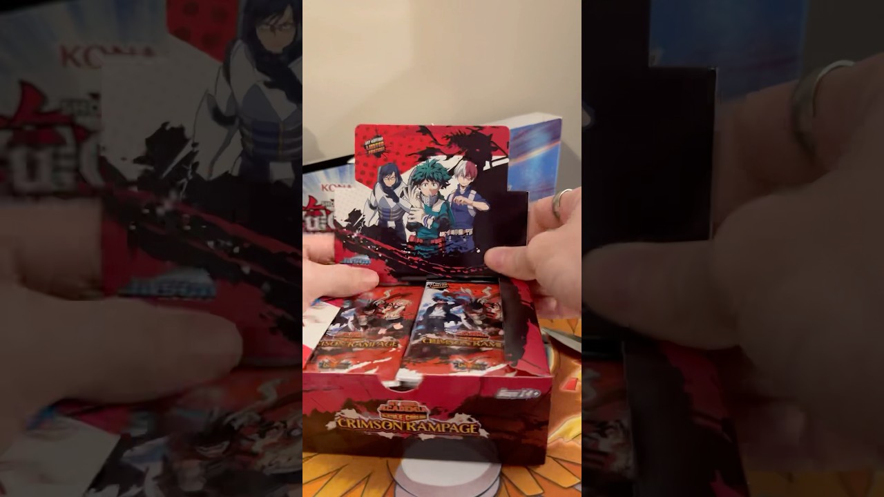 OPENING A MY HERO ACADEMIA BOOSTER BOX! UNIVERSUS TCG 