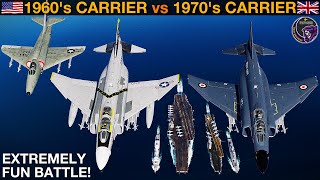 1960's US Carrier Group vs Two 1970's UK Carrier Groups (Naval Battle 120) | DCS