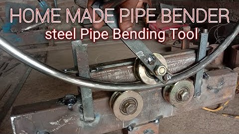 HOME MADE PIPE BENDER// Every Welder Should know This Secret pipe bending tricks//#pipebending