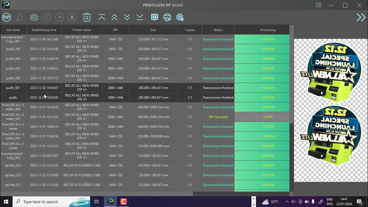 ⁣Cara Hapus Ripping di Printgazer
