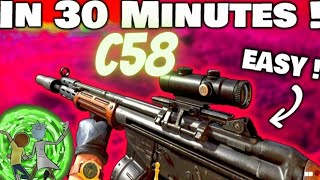 C58 Unlock Upgrade & Blueprint Glitch 🔥😱💯🏆😎 COD Cold War Zombies